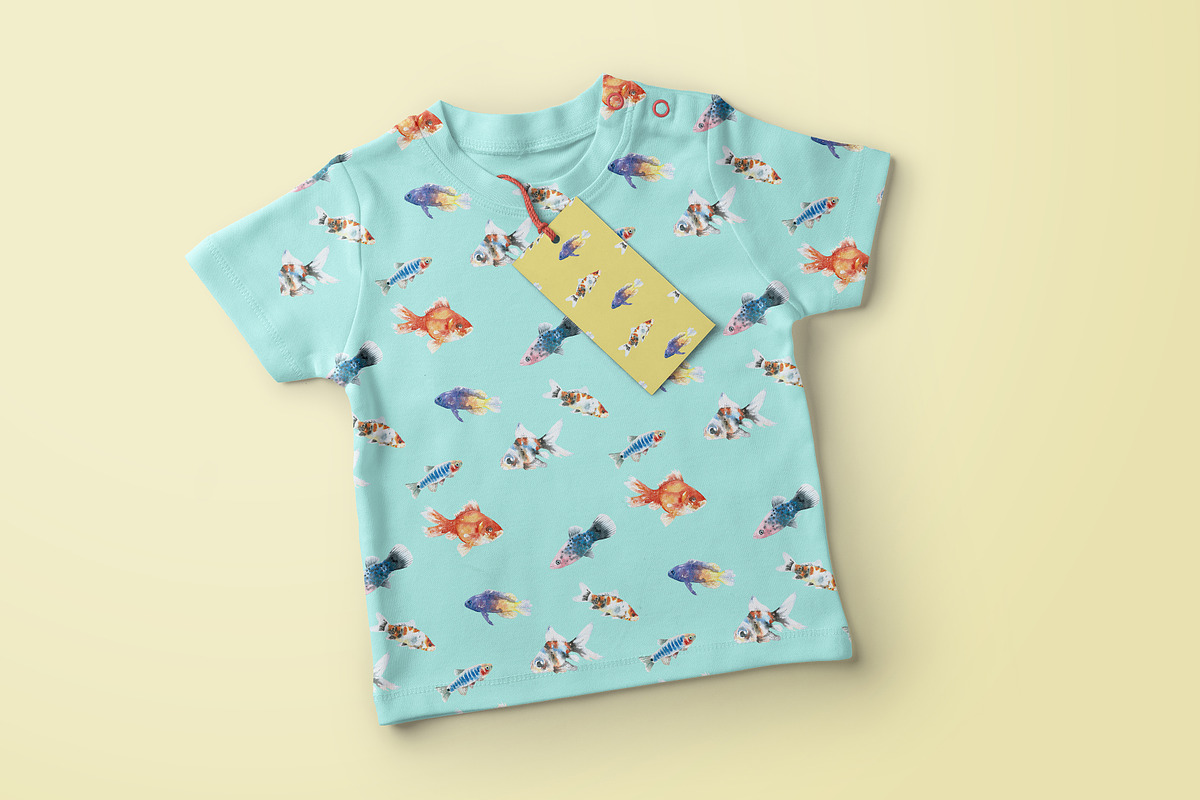 Aquarium Fishes Watercolor Clipart, an Animal Illustration by Catherine Wheel (Photo 5 of 10)