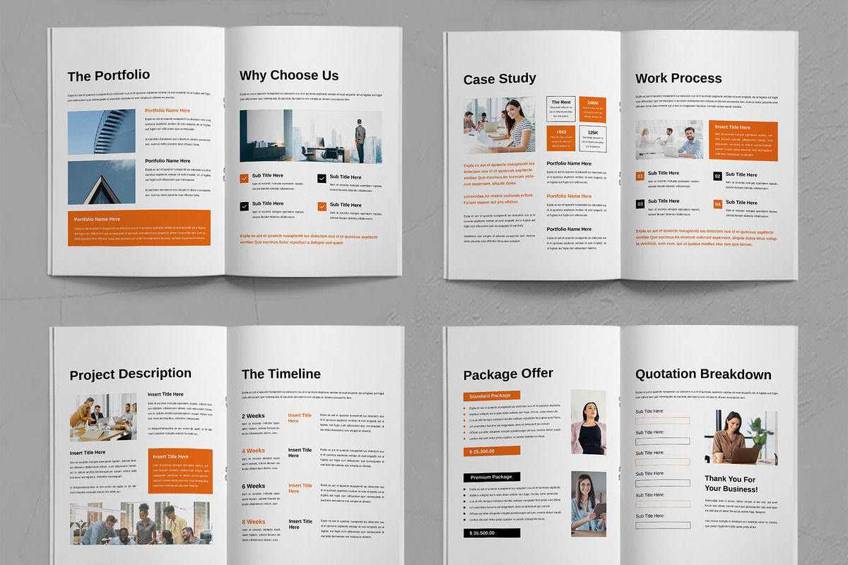 Project Proposal Template Layout preview 3