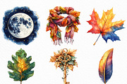 Watercolor Autumn Enchantment PNG, an Illustration by Craft Nest (Thumbnail 4 of 7)
