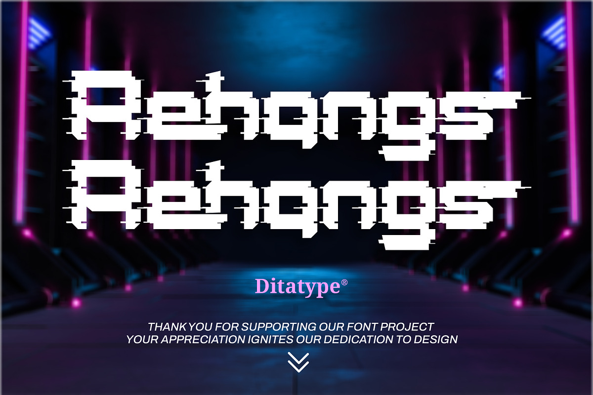 Rehangs, a Symbol Font by Ditatype (Photo 22 of 22)