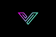 Modern V Letter Logo Template, a Branding & Logo Template by MenkType Studio (Thumbnail 1 of 3)