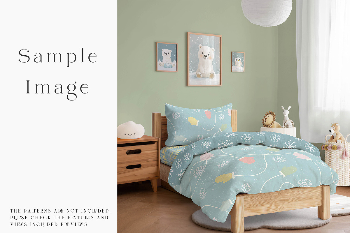 Toddler's Bedding & Wall Mockups, a Mockup by mock-ups (Photo 18 of 30)
