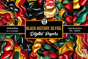 Black History Month 3D Foil Pattern, a Pattern Graphic by Creative Store (Thumbnail 1 of 5)