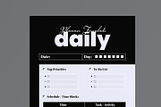 Clean Daily Planner Template, a Stationery Template by MightyDesign (Thumbnail 4 of 8)