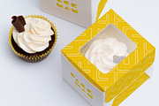 One Cupcake Box Mockup 01, a Cups & Container Mockup by Ktyellow (Thumbnail 1 of 3)
