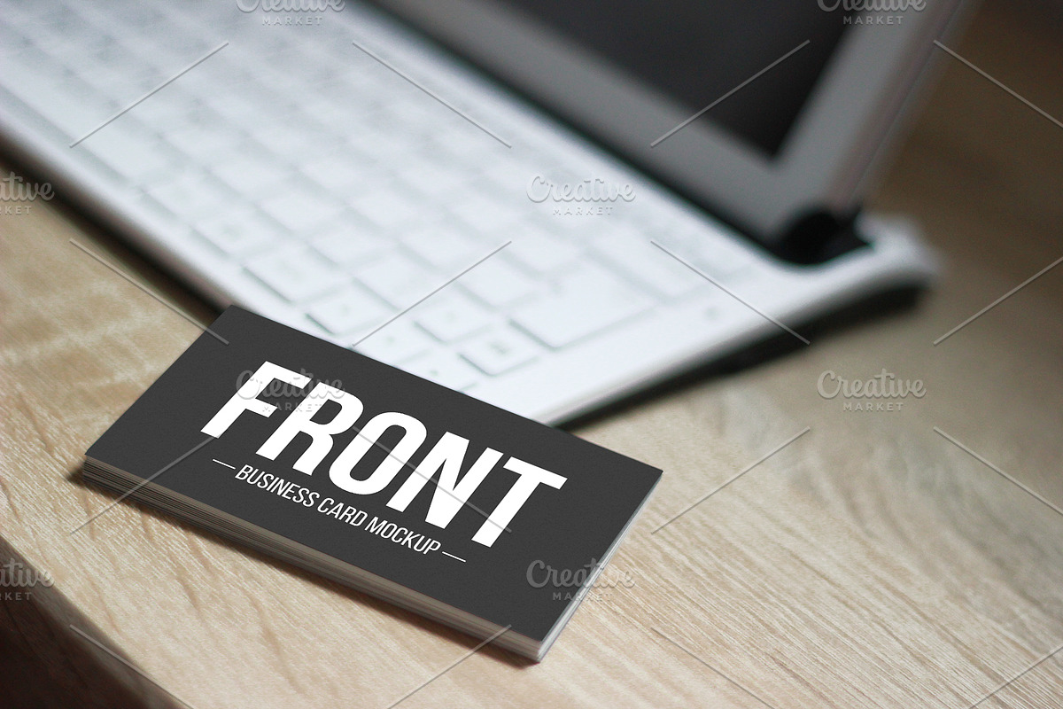 7+ Business Card Mock-Ups, a Print Template by mwsart (Photo 4 of 4)