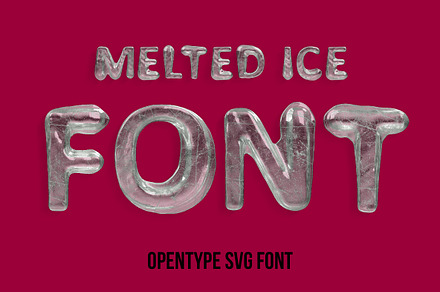 Melted Ice Font, a Font by Handmadefont