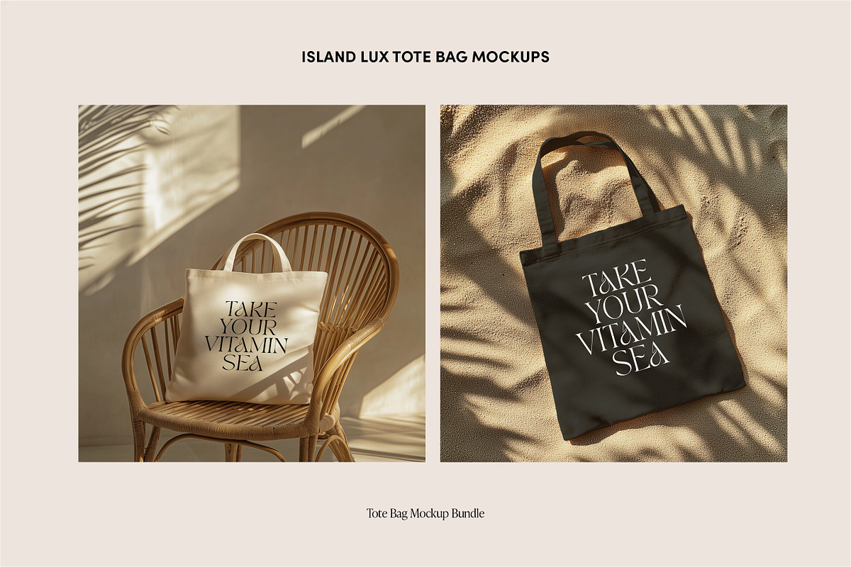 12 Tote Bag Mockups, a Merchandise Mockup by Vibey Mocks (Photo 5 of 8)