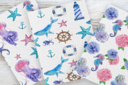 Watercolor nautical set, an Illustration by Pretty light (Thumbnail 7 of 7)