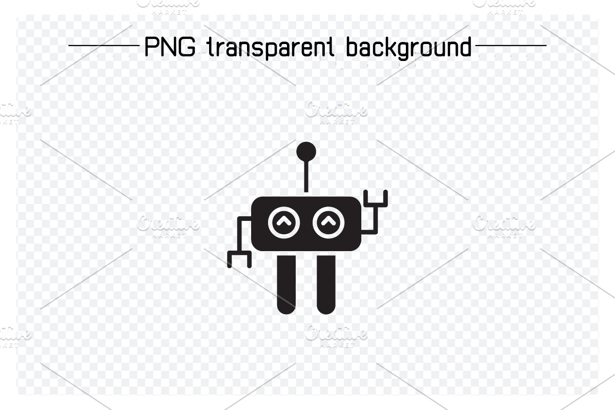Funny Robot Avatars Set, a Solid Icon by Designfour (Photo 4 of 7)