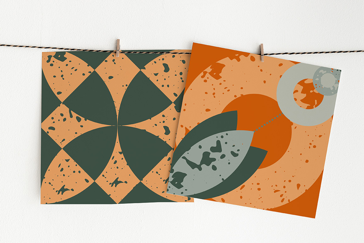 Modern geometric. Abstract retro set, a Decorative Illustration by KomannaArt (Photo 4 of 10)