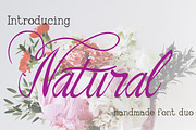 The Natural Old Font Duo, a Script Font by McJer.Studio (Thumbnail 1 of 6)