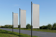 Standing Flag Mockup, an Advertising Mockup by mockupbuys (Thumbnail 2 of 5)