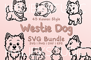 45 Westie Dogs SVG Illustrations, an Animal Illustration by HalieKStudio (Thumbnail 1 of 9)