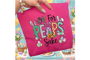 Easter PNG, Oh For Peeps Sake Png, an Illustration by Designking