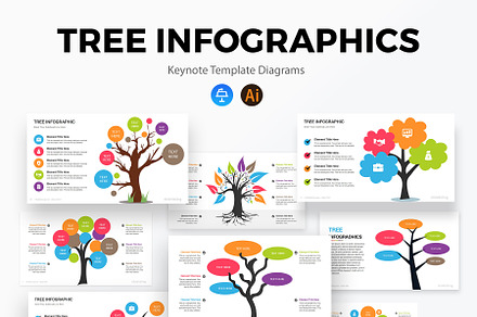 Tree Infographic Keynote Template