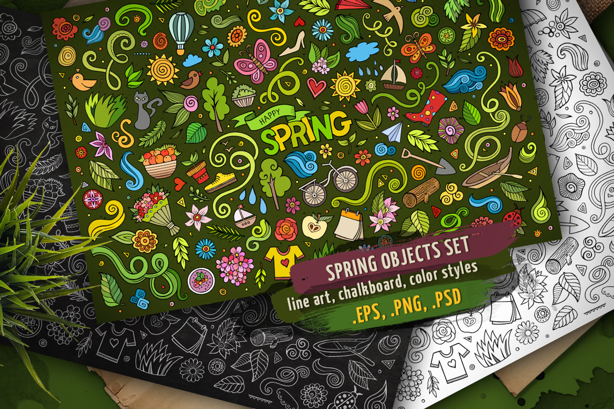 Gigantic Objects Bundle/ Part 1, a Decorative Illustration by BALABOLKA (Photo 16 of 21)