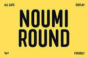 Noumi Round - Caps Bold Display Font, a Sans Serif Font by Tiga Type (Thumbnail 1 of 8)