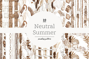 Summer Paper Pattern Background