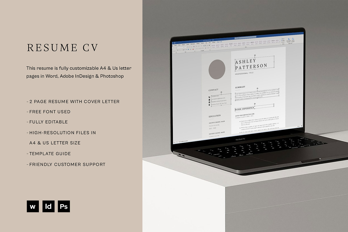 Resume Template 3 Page | CV Template, a Resume Template by UX-group (Photo 4 of 5)
