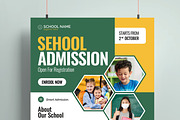 School Admission Flyer Template, a Stationery Template by MightyDesign (Thumbnail 2 of 6)