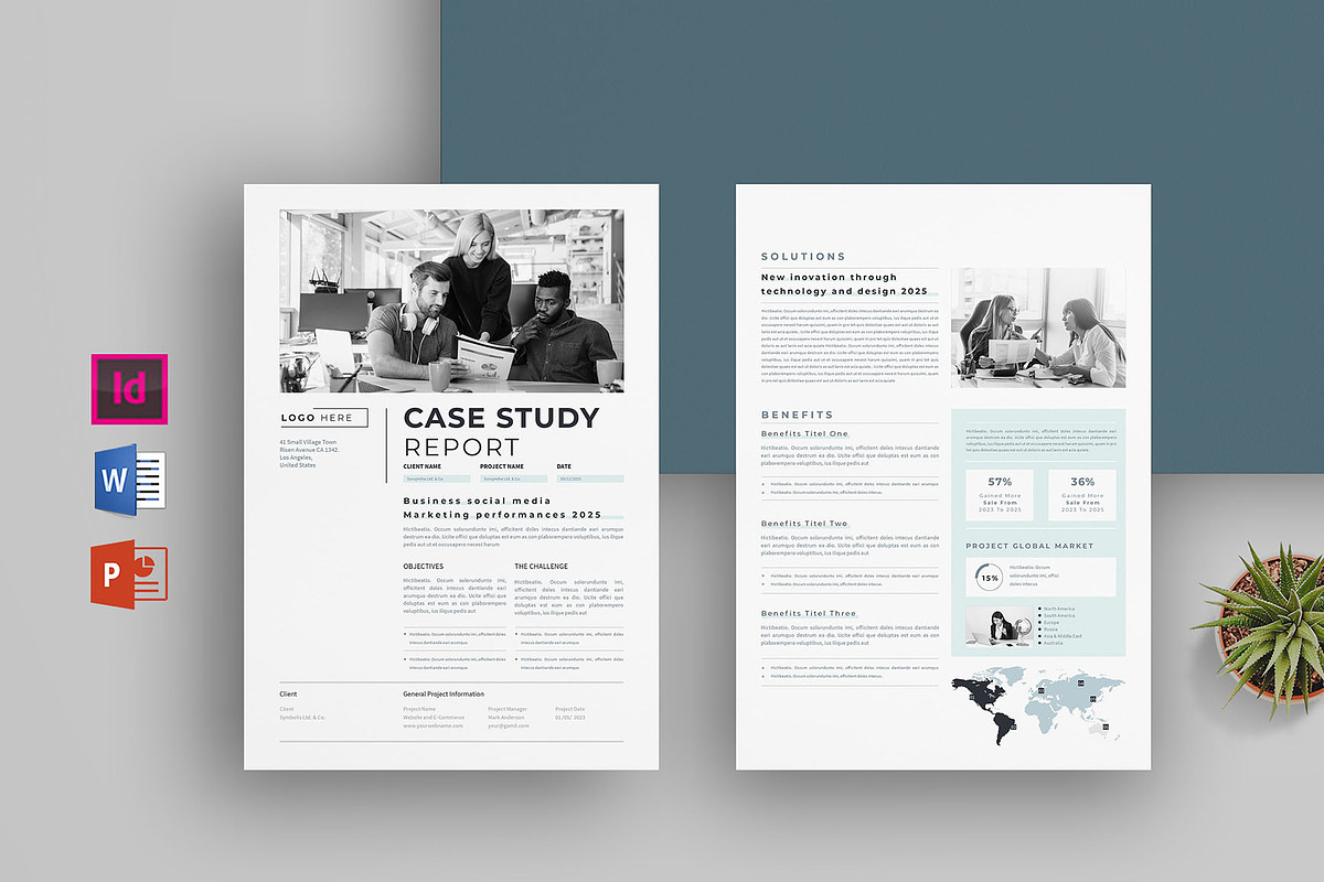 Case Study Report | Word & Indesign, a Flyer Template by obayes (Photo 1 of 4)