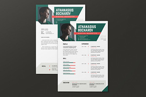 Minimalist CV Resume AI And PSD 9