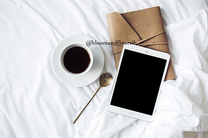 Lifestyle Ipad Tea Styled StockImage
