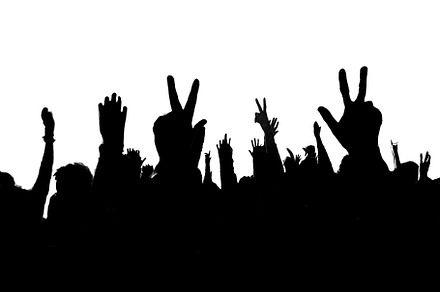 Crowd at music event back view isolated graphics, a Person Illustration by DanFLCreativo