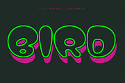 Bird Text Effect Design, a Layer Style Add-On by CreativeShaper (Thumbnail 1 of 2)