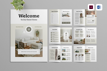 Welcome Guide Book Brochure, a Magazine Template by Leaflove