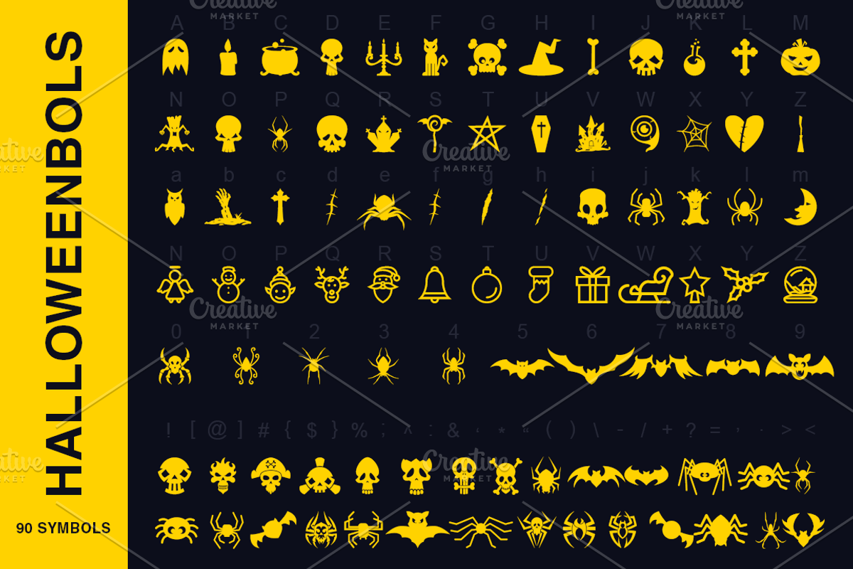 Symbols Font Collection - 450 Shapes preview 5