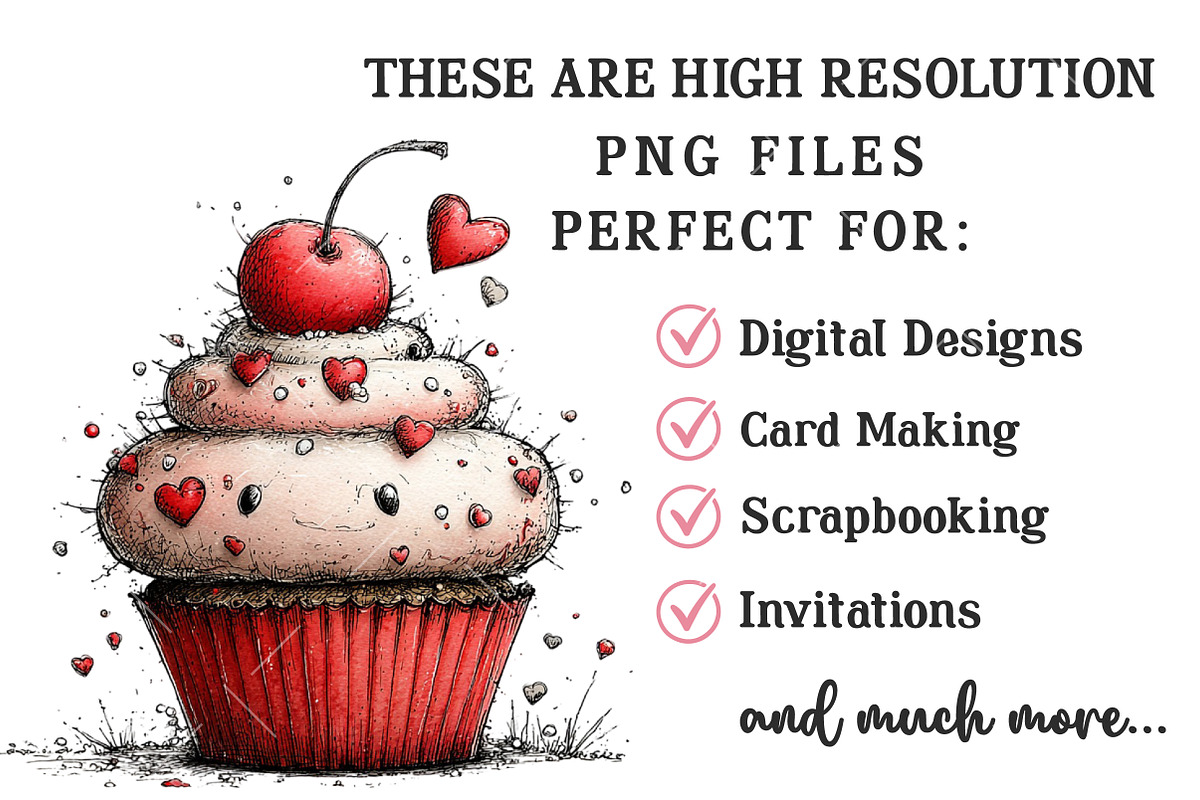 Whimsical Valentines Day Clipart, an Illustration by OK Design (Photo 5 of 6)