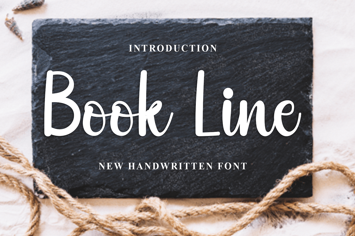 Book Line, a Handwritten Font by InermediaSTUDIO (Photo 1 of 8)