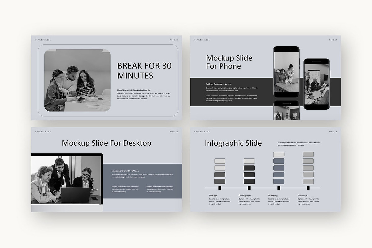 Taka : Pitch Deck Kit Keynote, a Presentation Template by Punkl Camp (Photo 4 of 16)