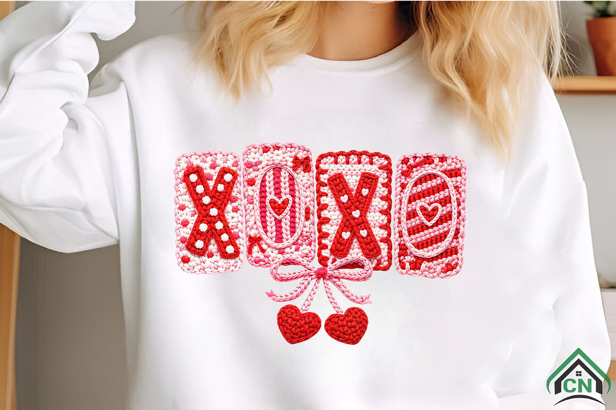 Faux Yarn XOXO Png, Valentine's Day, an Illustration by Craft Nest (Photo 4 of 8)