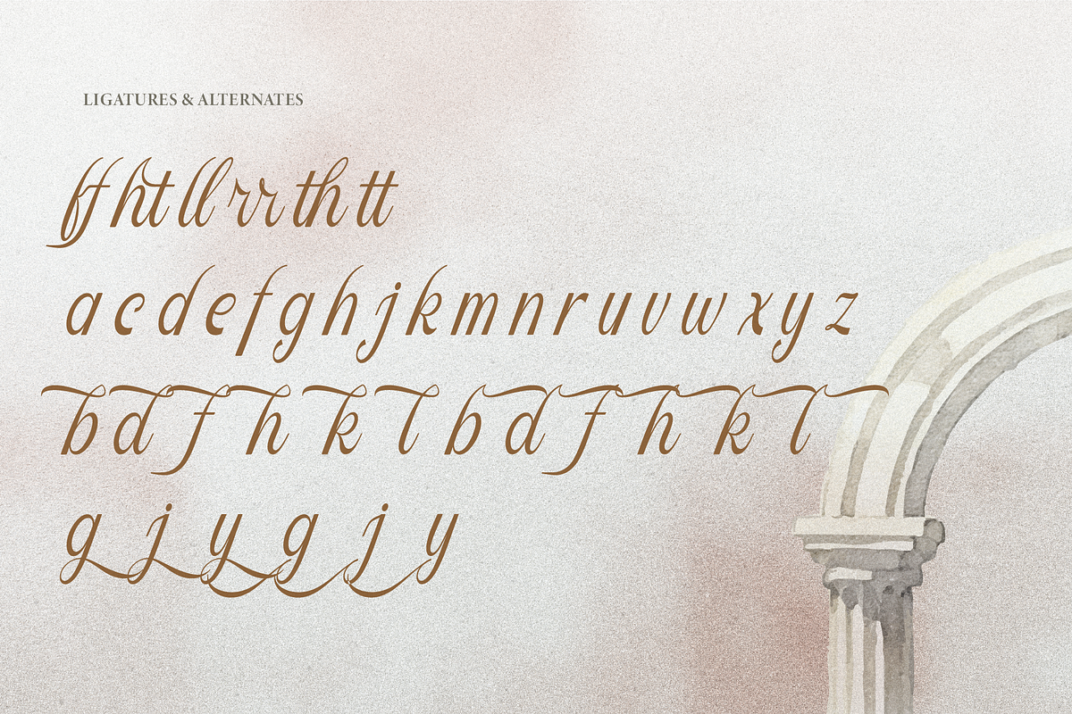 Sofiya Wiyona Classic Elegant Script, a Script Font by gracetype_studio (Photo 11 of 11)