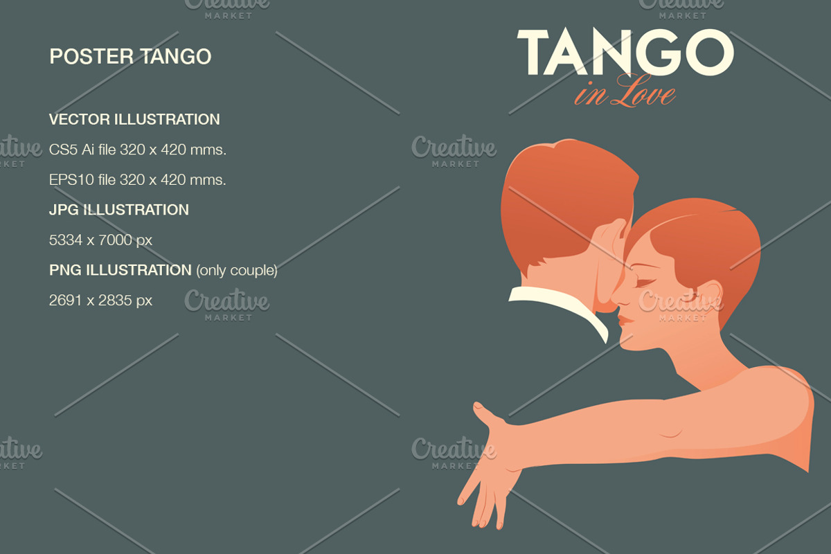 Tango dancers: Tango in Love, a Person Illustration by La Inspiratriz (Photo 1 of 3)