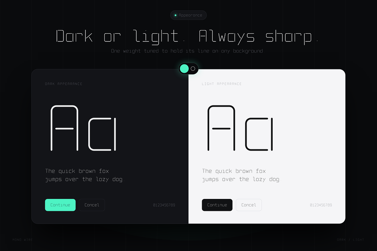 Mono Wire - Minimal Monospace Type, a Sans Serif Font by HipFonts (Photo 18 of 26)