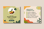Healthy Food Social Media Template, a Social Media Template by MightyDesign (Thumbnail 4 of 8)
