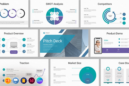 Pitch Deck Presentation Template, a Presentation Template by TemplatesForest
