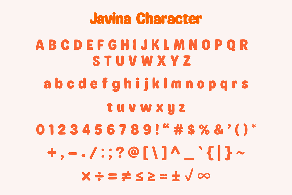 Javina Fun Display Font, a Font by Koplexs Studio (Photo 11 of 12)