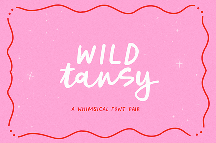 Wild Tansy Font Duo, a Script Font by KA Designs