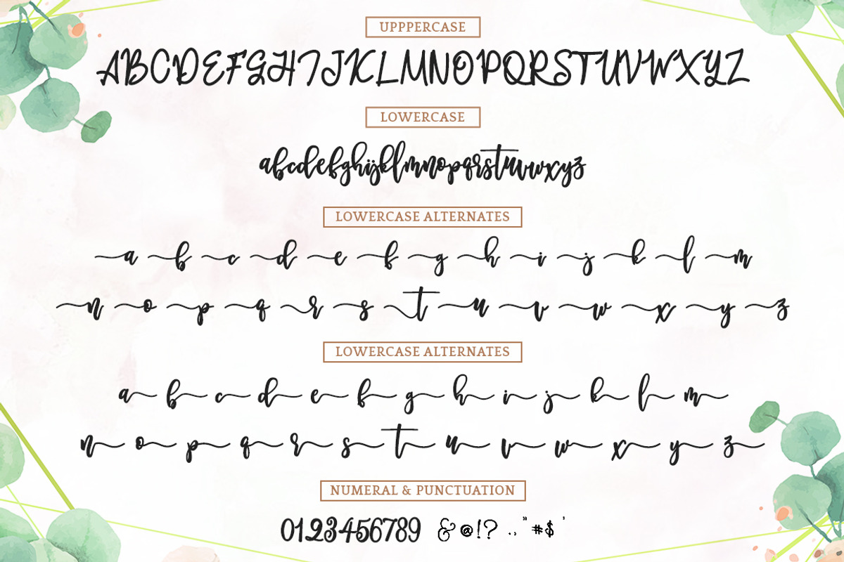 Melankolis - Bouncy Script Font preview 5