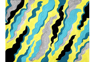 Surf at Sunset Modern Painting, a Texture Illustration by Sharon Schwalbe