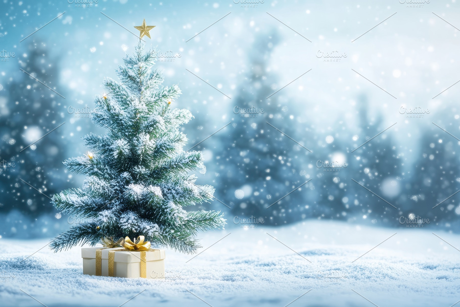 A Christmas fir tree adorned, a Photo by Pavel_design