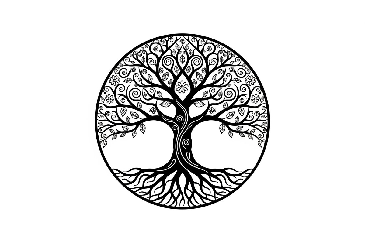 Sacred Tree of Life Vector Bundle, an Illustration by Designs_River (Photo 25 of 51)