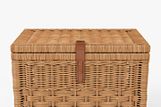 Wicker Storage Trunk 05 Toasted Oat, an Object 3D Model by Markelos (Thumbnail 3 of 10)
