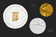 Round Crumpled Stickers Mockup Set, a Print Template by Graphic Bird (Thumbnail 2 of 6)