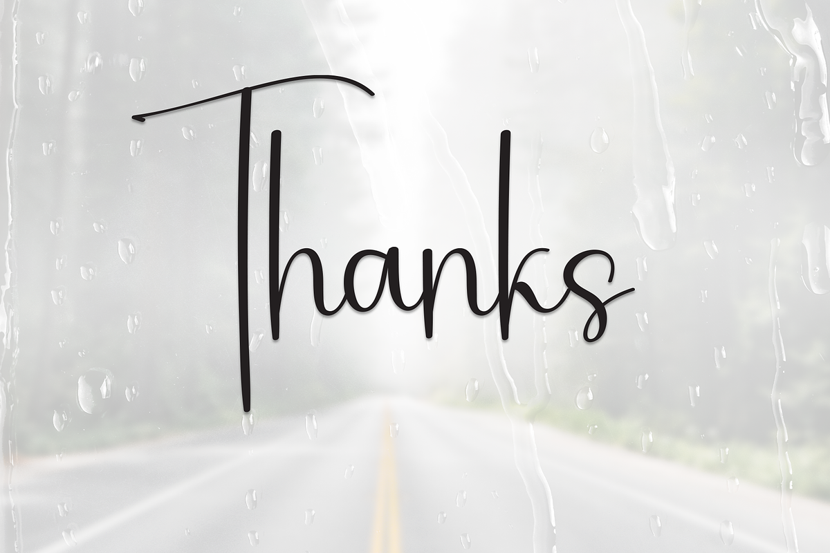 Rainstory | Script Font, a Handwritten Font by Scratchones (Photo 9 of 9)